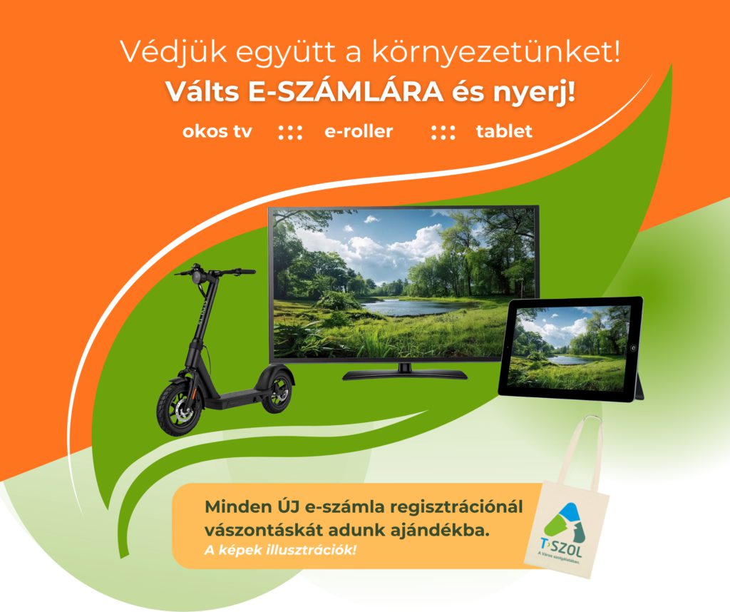 T-Szol e-számla nyereményjáték - Válts e-számlára és nyerj!